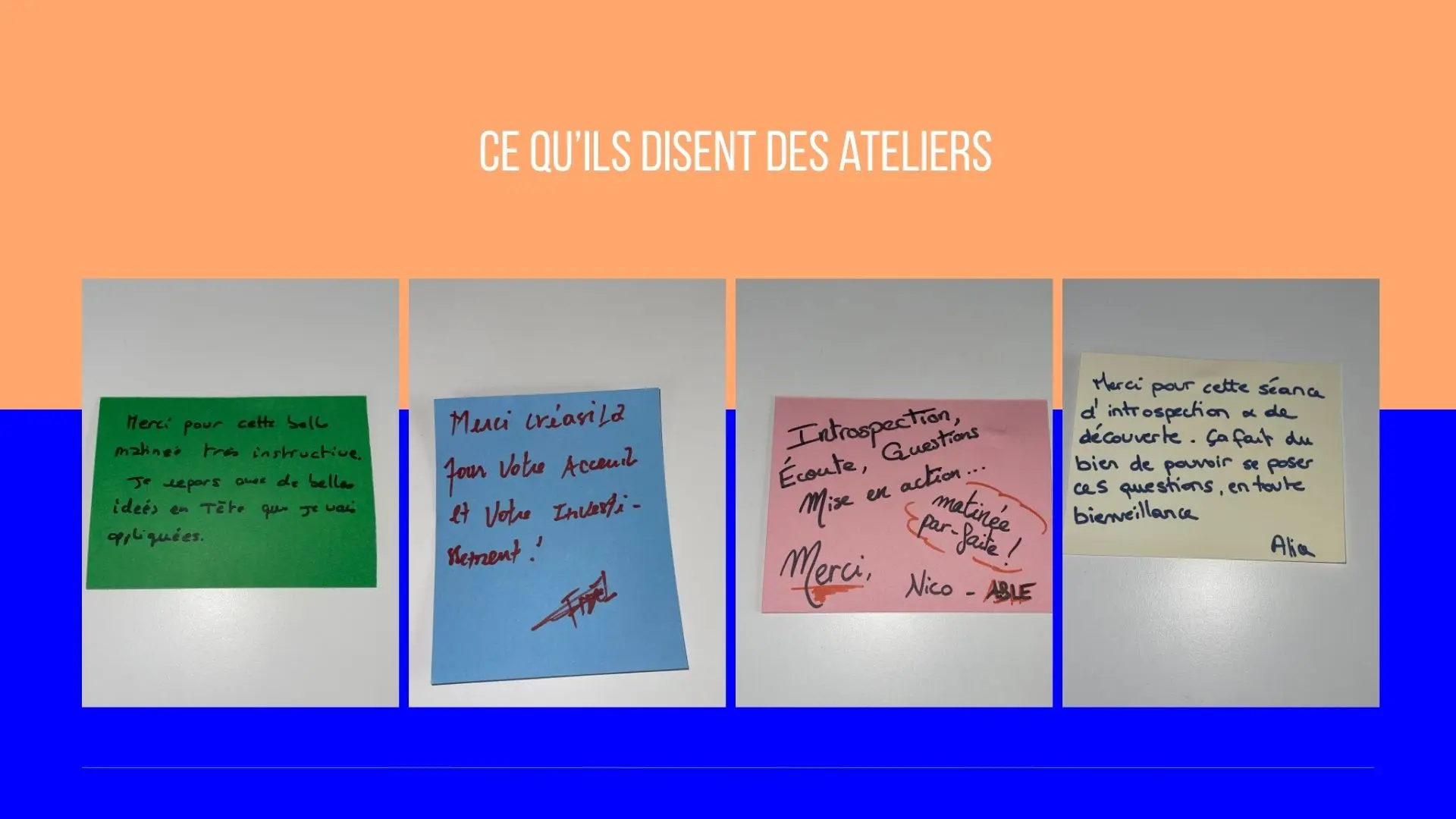 Avis des participants 3